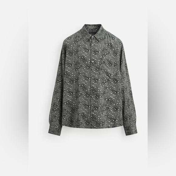 Zara ABSTRACT PRINT SHIRT - Picture 4 of 5